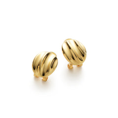 RSNY simple Roman stud earrings - RSNY R2125B 铜镀金/银耳针 约15*19*5mm 几何感切面造型/几何缠绕感元素/镜面级精工抛光/微厚重精巧质感