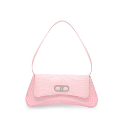 RSNY The Bridge Small Handbag - RSNY Bag body 260mm/115mm Shoulder strap 530mm/15mm First layer cowhide leather - crocodile pattern/ELIZABETH technology leather blended fabric, stainless steel gold-plated brand decorative buckle