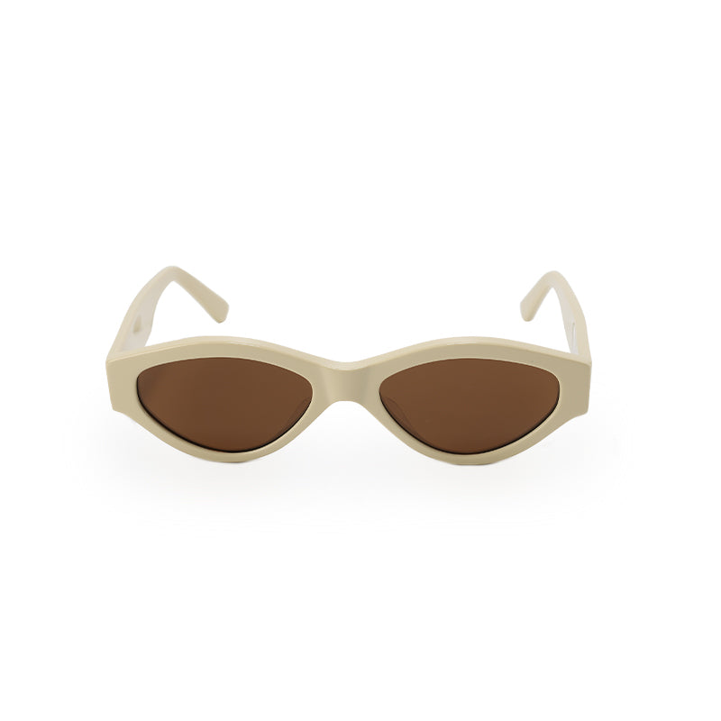 RSNY NP Cat Eye Sunglasses - RSNY ·MJ0005C · Plate/nylon lenses · Frame width 145mm/temple length 145mm · Lens width 54mm/height 33.4mm · Unisex aesthetic cat eye frame design/0 touch metal logo/widened temple on both sides/milk white color scheme highlights soft and bright