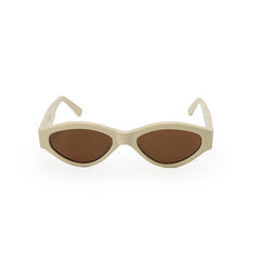 RSNY NP Cat Eye Sunglasses - RSNY ·MJ0005C · Plate/nylon lenses · Frame width 145mm/temple length 145mm · Lens width 54mm/height 33.4mm · Unisex aesthetic cat eye frame design/0 touch metal logo/widened temple on both sides/milk white color scheme highlights soft and bright