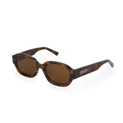 RSNY UN Retro Oval Sunglasses - RSNY ·MJ0007C · Plate/nylon lenses · Frame width 148.5mm/temple length 147mm · Lens width 53mm/height 38.2mm · Unisex retro oval shape design/0 touch metal logo/widened temple to wear more comfortable/customized black brown tortoiseshell color scheme texture plate