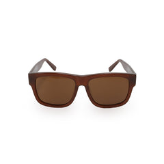 RSNY UN Classic square sunglasses - RSNY ·MJ0001C · Plate/nylon lenses · Frame width 148mm/temple length 145mm · Lens width 56mm/height 43.9mm · Unisex elegant dark brown color scheme /0 tactile metal logo