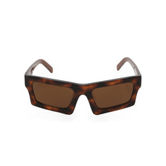 RSNY Glam SQUARE Sunglasses - RSNY ·MJ0012B · Plate/nylon lenses · Frame width 145.6mm/temple length 145mm · Lens width 53mm/height 36.9mm · Unisex attractive geometric square frame design/0 touch metal logo/bold frame for more visual focus/tortoiseshell frame and brown temple mix and match color matching
