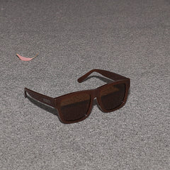 RSNY UN Classic square sunglasses - RSNY ·MJ0001C · Plate/nylon lenses · Frame width 148mm/temple length 145mm · Lens width 56mm/height 43.9mm · Unisex elegant dark brown color scheme /0 tactile metal logo
