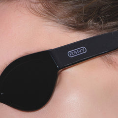RSNY NP Cat Eye Sunglasses - RSNY ·MJ0005A · Plate/nylon lenses · Frame width 145mm/temple length 145mm · Lens width 54mm/height 33.4mm · Unisex aesthetic cat eye frame design/0 touch metal logo/widened temple on both sides