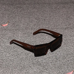 RSNY Glam SQUARE Sunglasses - RSNY ·MJ0012B · Plate/nylon lenses · Frame width 145.6mm/temple length 145mm · Lens width 53mm/height 36.9mm · Unisex attractive geometric square frame design/0 touch metal logo/bold frame for more visual focus/tortoiseshell frame and brown temple mix and match color matching