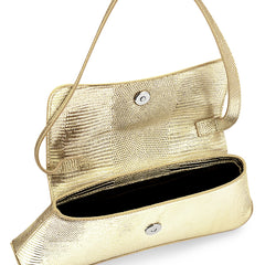 RSNY The Bridge Small Handbag - RSNY Bag body 260mm/115mm Shoulder strap 530mm/15mm First layer cowhide leather - lizard pattern/ELIZABETH technology leather blend fabric, stainless steel gold-plated brand decorative buckle