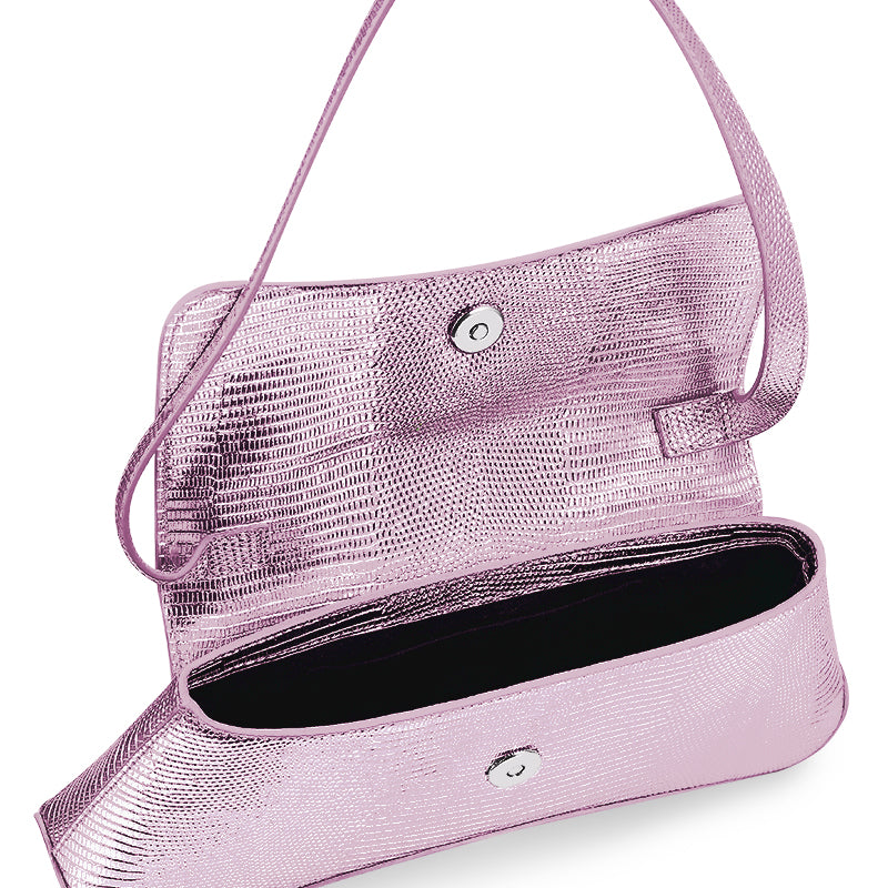 RSNY The Bridge Small Handbag - RSNY Bag body 260mm/115mm Shoulder strap 530mm/15mm First layer cowhide leather - lizard pattern/ELIZABETH technology leather blend fabric, stainless steel gold-plated brand decorative buckle