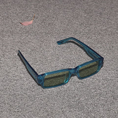 RSNY UN Falt square sunglasses - RSNY ·MJ0004C · Plate/nylon lenses · Frame width 148mm/temple length 145mm · Lens width 53mm/height 30.1mm · Unisex geometry box version design/0 touch metal logo/50 degree blue high-quality plate