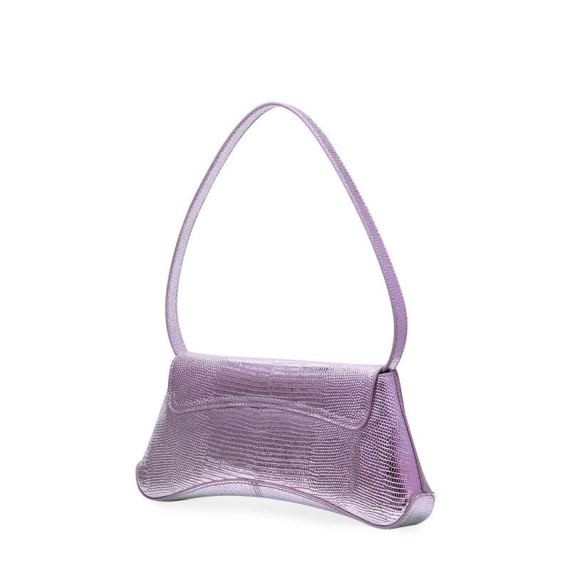 RSNY The Bridge Small Handbag - RSNY Bag body 260mm/115mm Shoulder strap 530mm/15mm First layer cowhide leather - lizard pattern/ELIZABETH technology leather blend fabric, stainless steel gold-plated brand decorative buckle