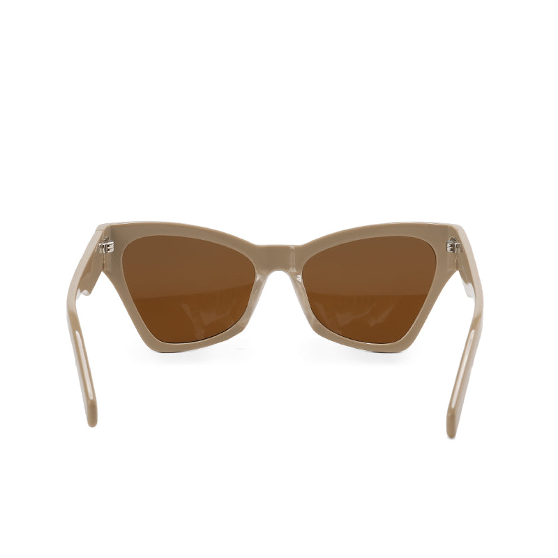 RSNY Square OVAL Butterfly Sunglasses - RSNY ·MJ0015C · Plate/nylon lenses · Frame width 145.7mm/temple length 145mm · Lens width 55mm/height 44.7mm · Unisex butterfly wings exaggerated design/0 touch metal logo/20% upward line to increase fashion/elegant milk tea color scheme