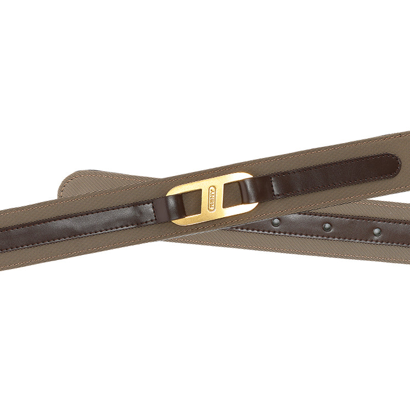 RSNY Urban Flex Fashion Belt - RSNY ·RSNY ·PD0103 · Cow leather/trench coat fabric/leather fabric/brand metal decorative buckle · Length 105cm * Width 3.5cm · Wear size 54-75cm · Composite design of multi-layer leather and fabric/British trench coat fabric