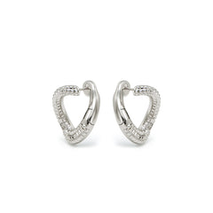 RSNY diamond pattern chain earrings - RSNY R2083A Copper Rhodium Plated/Tremella Needle Size: 18 * 24 * 14mm Diamond pattern design elements/geometric section shape/sterling silver high-quality ear needles/exquisite opening and closing design