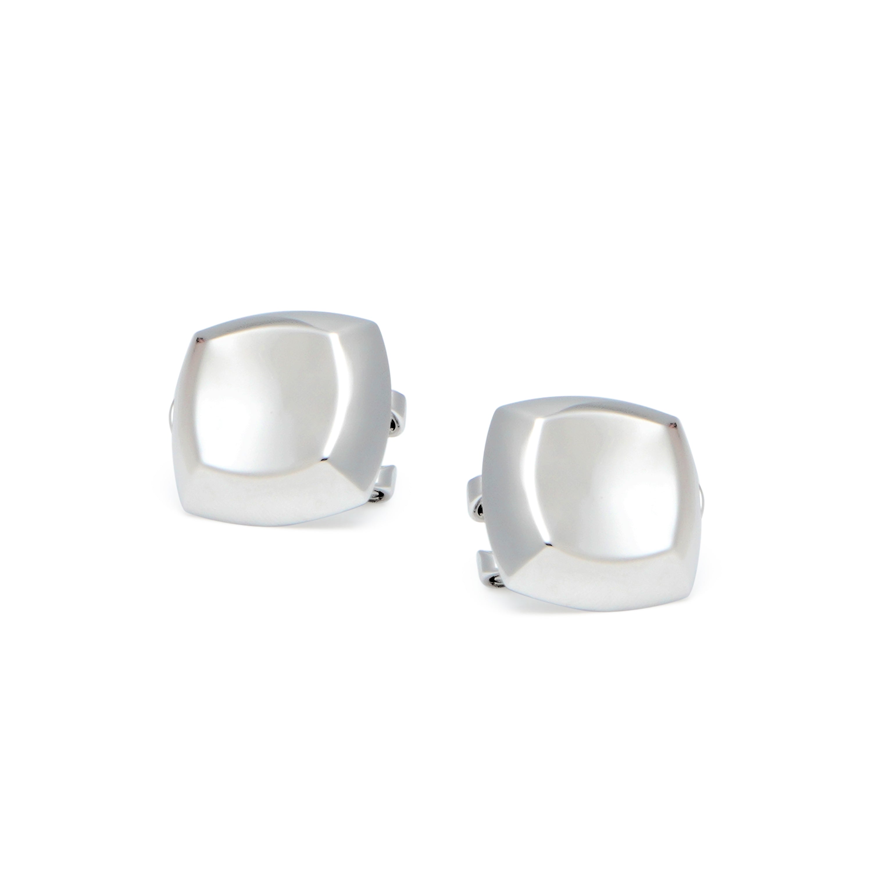 RSNY square diamond stud earrings - RSNY R2072A 铜镀铑/S925银耳针 重量:10g 约18*4*18mm 钻石级精巧切面/精致感细节处理/纯银高品质耳针/镜面级精工抛光/轻量化品牌工艺