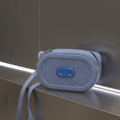RSNY Oval Loop Pig Nose Shoulder Bag - Denim Color Matching - RSNY Length 20.5 * Width 6 * Height 12cm Shoulder strap 110cm net size Round, cow leather, quilted, front concave embossed logo, top zipper, main interlayer, shoulder.