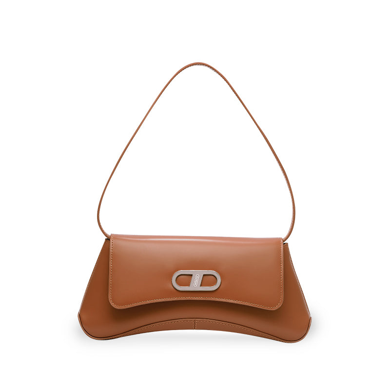 RSNY The Bridge Small Handbag - RSNY Bag body 260mm/115mm Shoulder strap 530mm/15mm Top layer cowhide leather/ELIZABETH technology leather blended fabric, stainless steel gold-plated brand decorative buckle