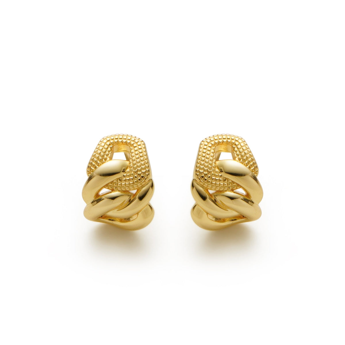 RSNY abstract chain stud earrings - R2152B