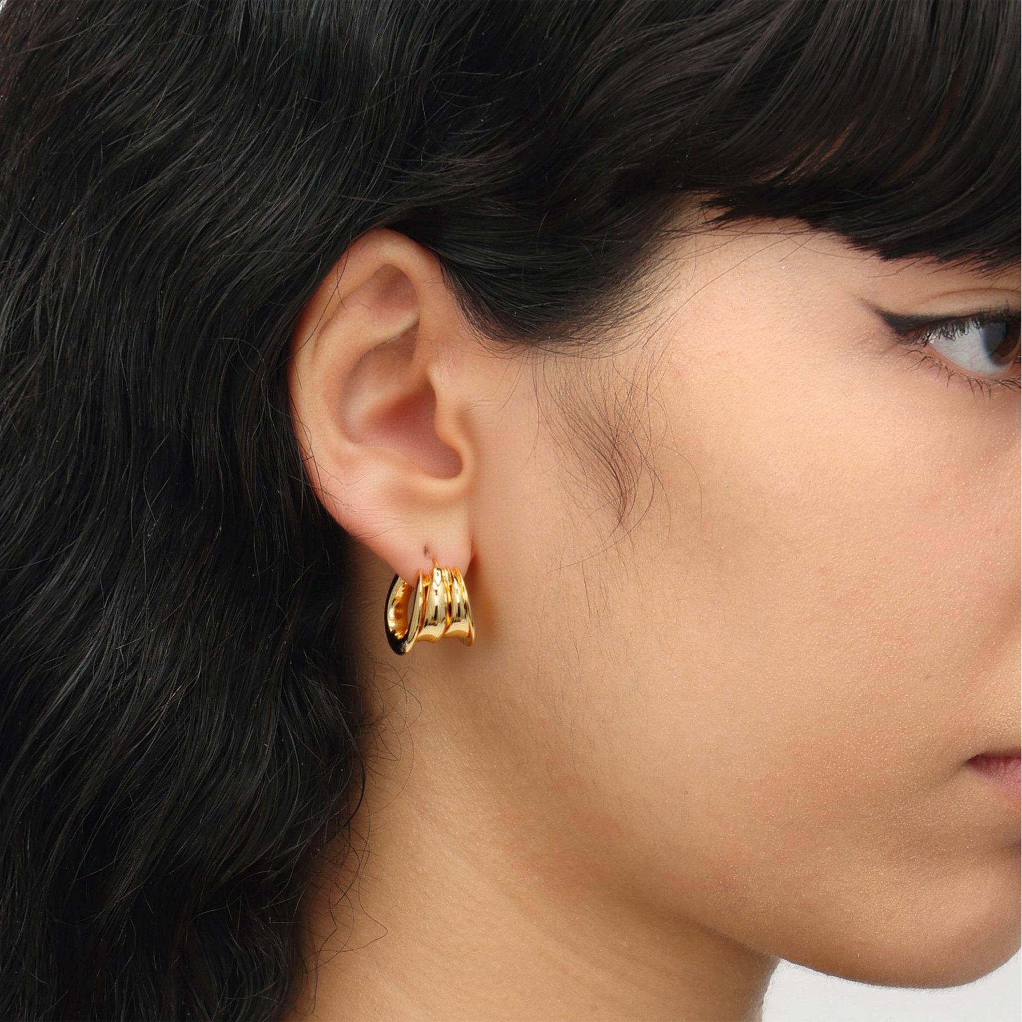 RSNY abstract geometric earrings - R2031B