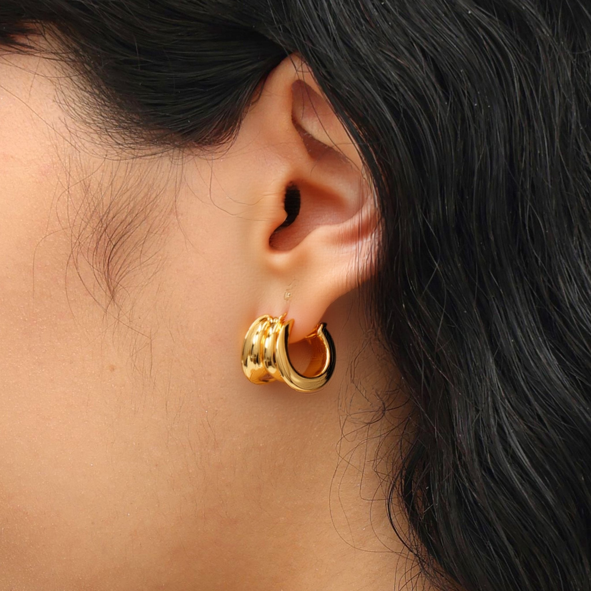 RSNY abstract geometric earrings - R2031B