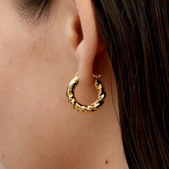 RSNY abstract line earrings - R2033B
