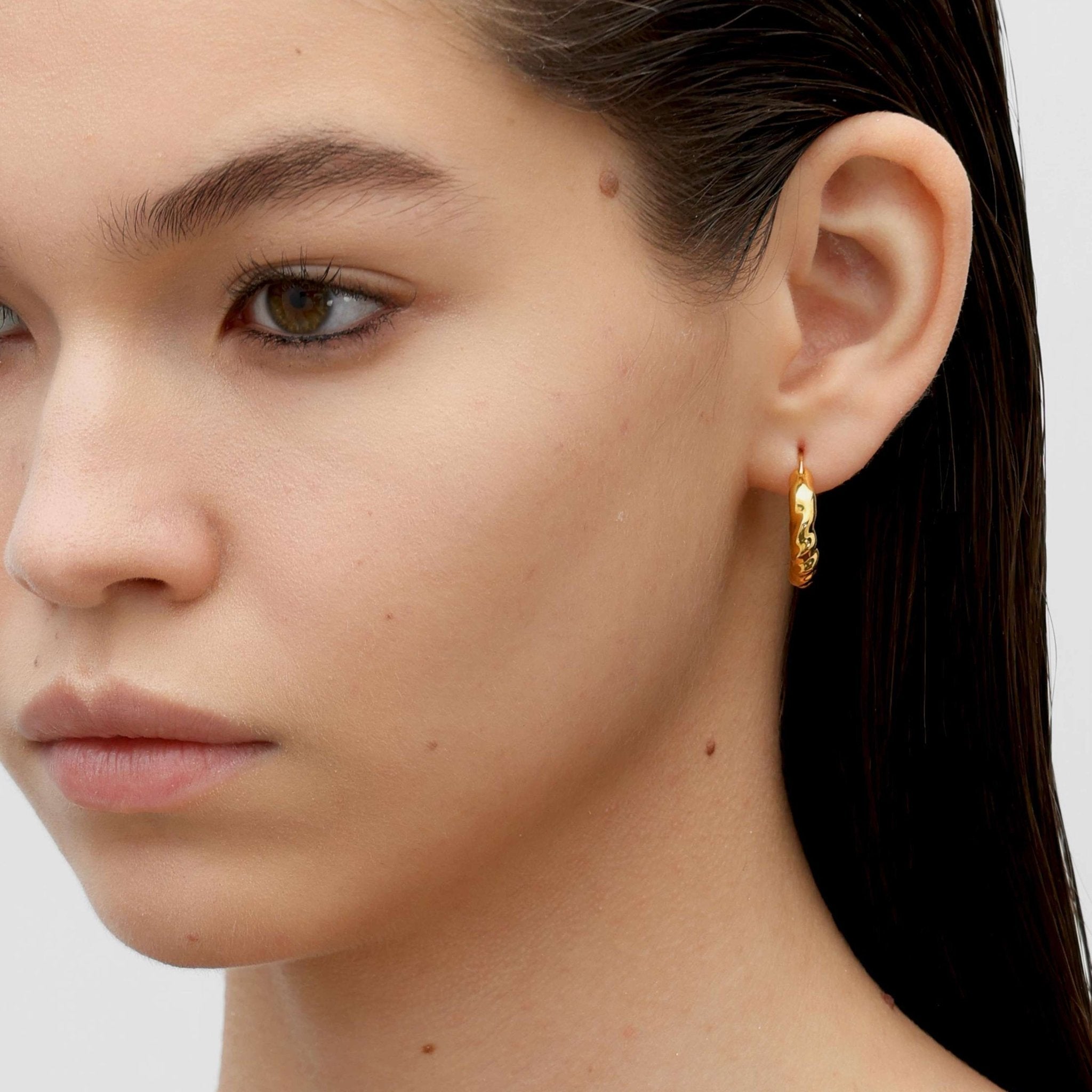 RSNY abstract line earrings - R2033B