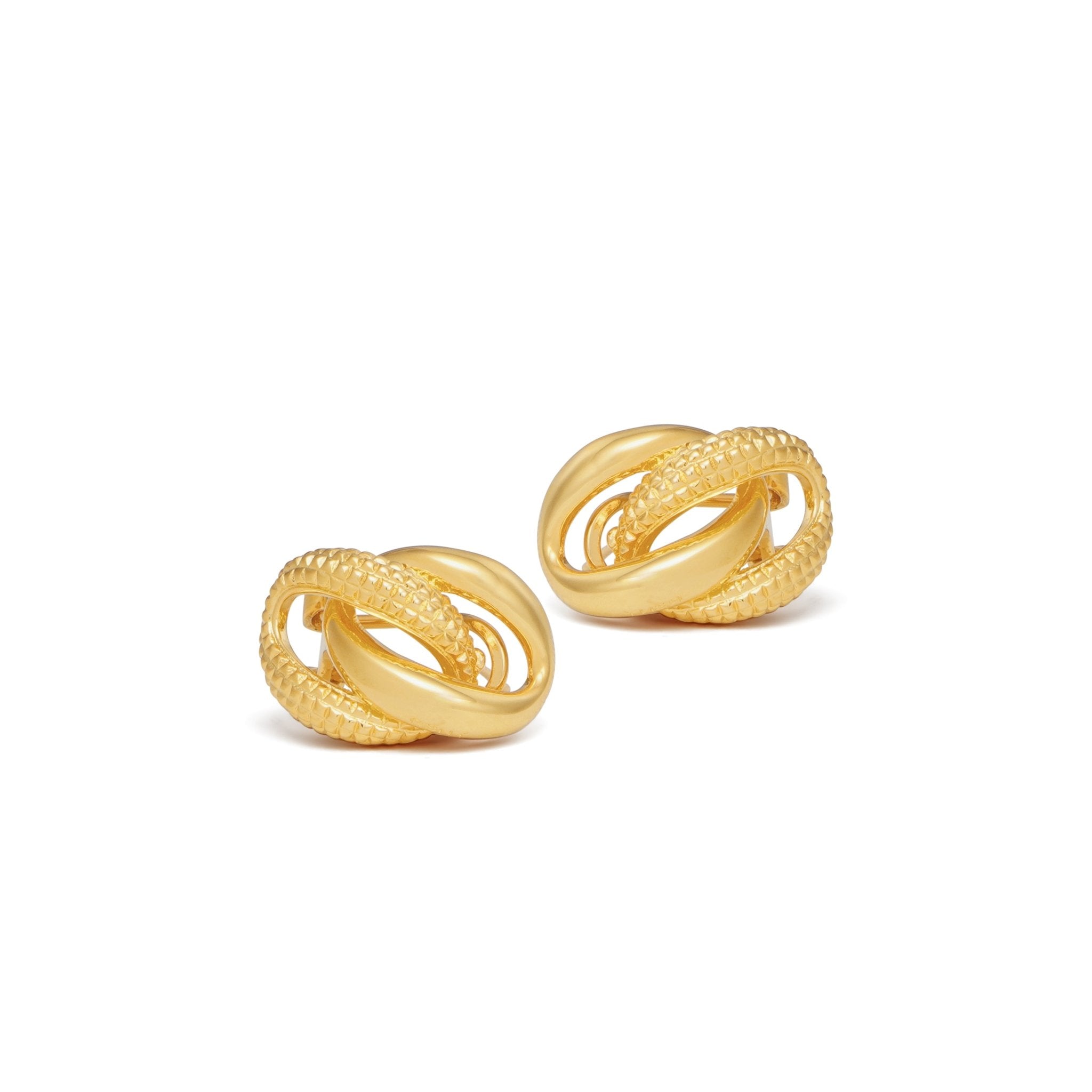 RSNY chain shaped earrings - R2071B