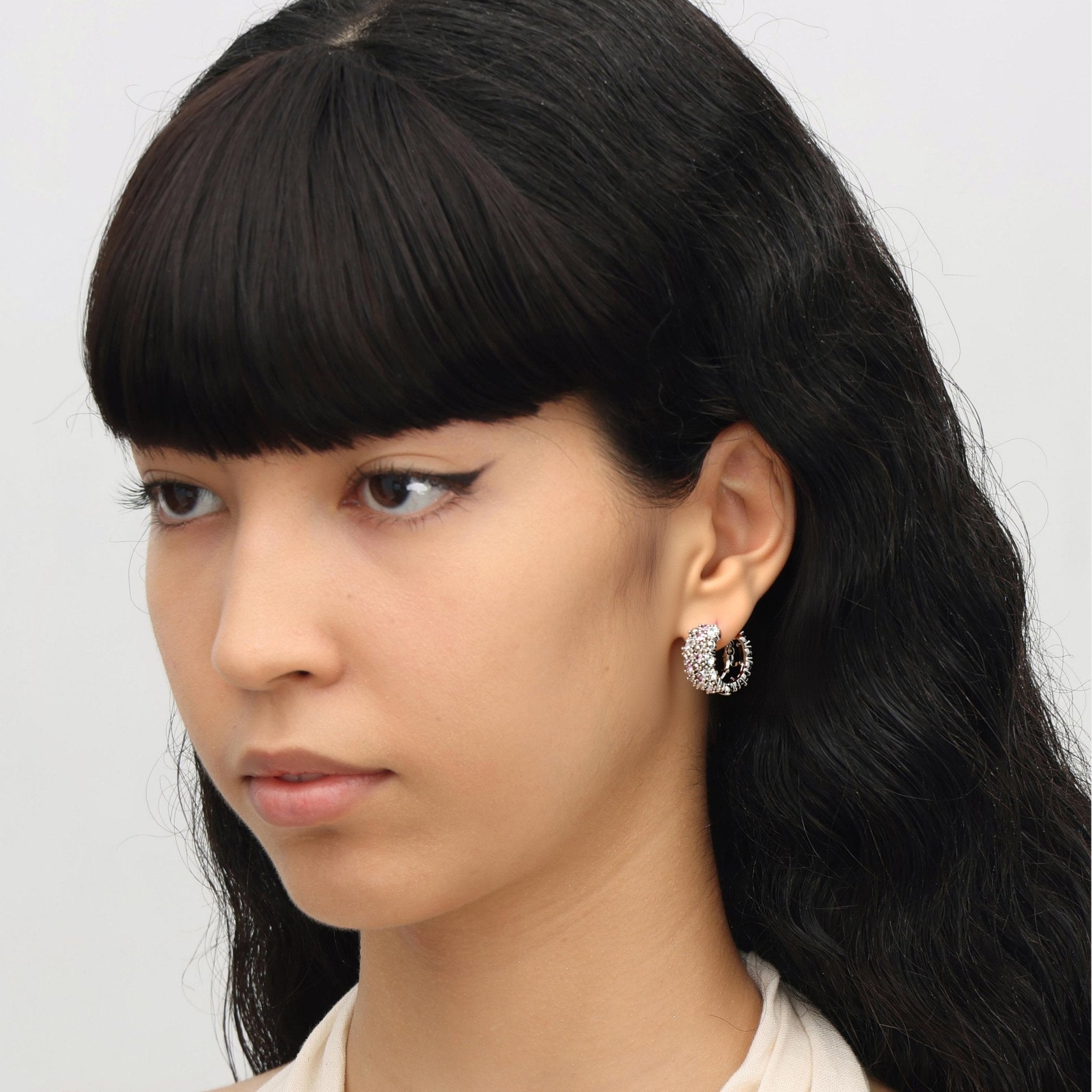 RSNY Crystal Diamond Earrings - R2218B