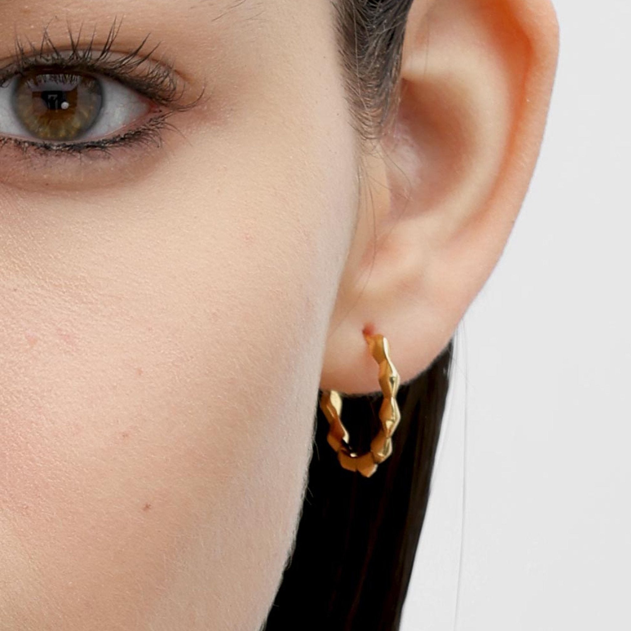 RSNY diamond cut earrings - R2171B