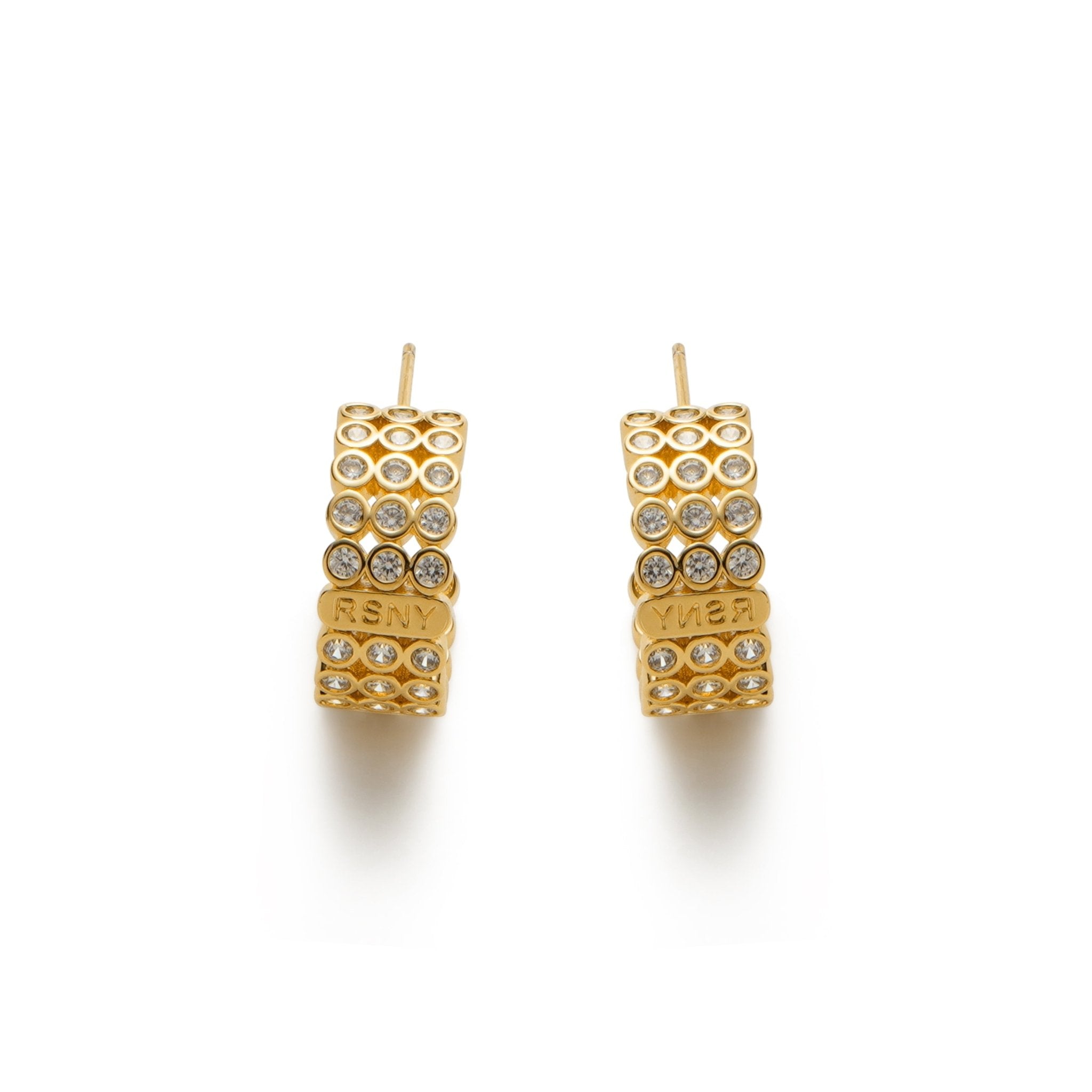 RSNY diamond shaped earrings - R1789B