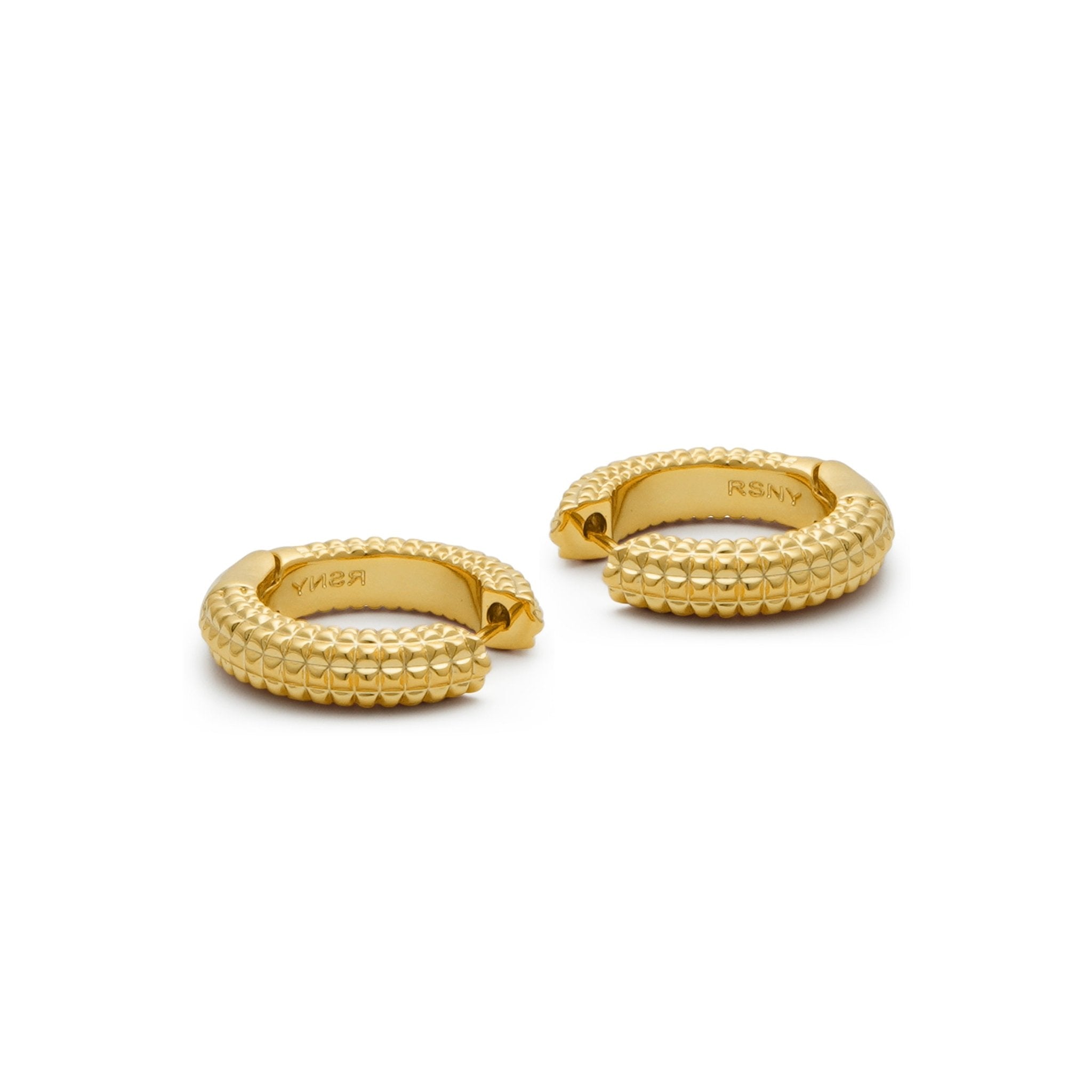 RSNY Diamond Textured Earrings - R2020B