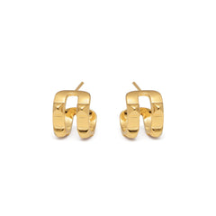 RSNY Diamond Textured Earrings - R2077B