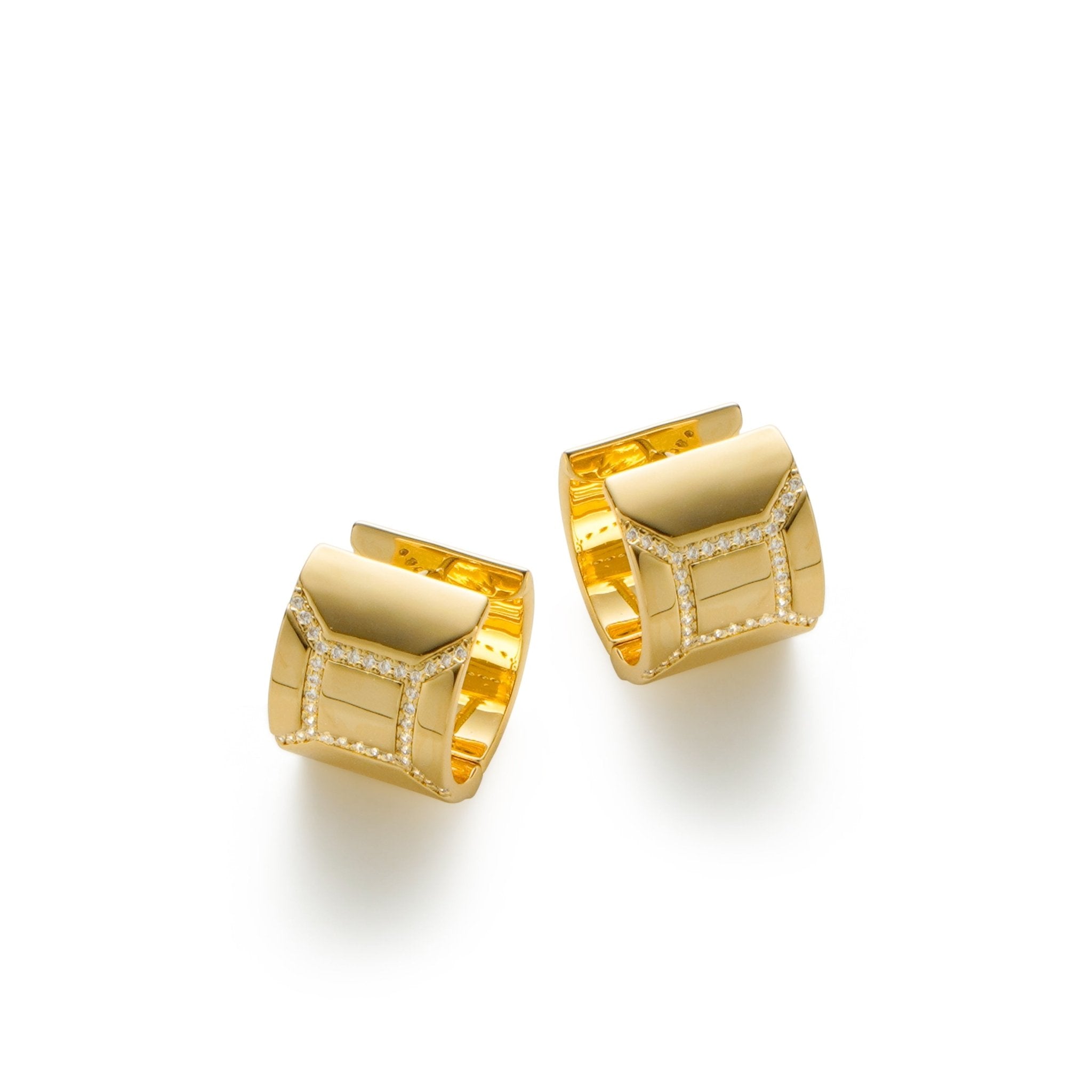 RSNY Diamond Textured Earrings - R2111B