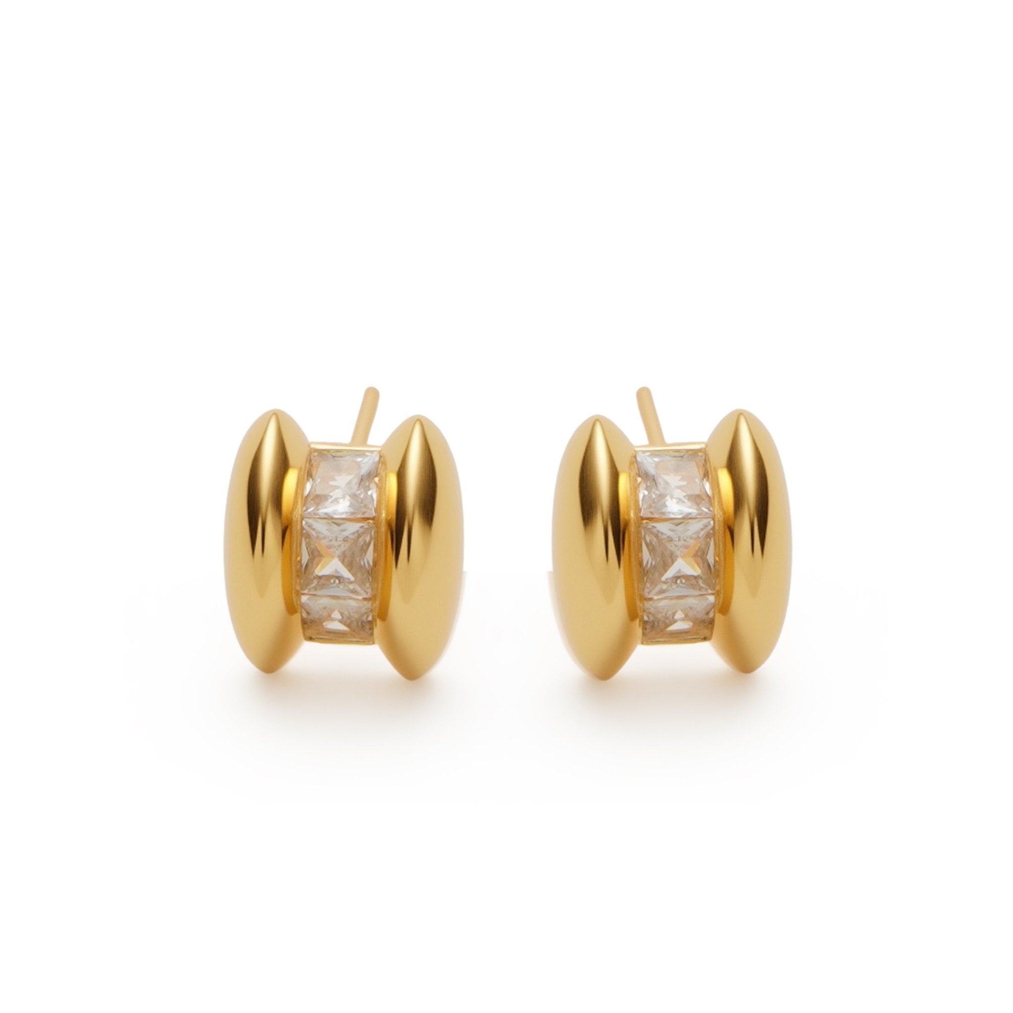 RSNY Geometric Bean Earrings - R2224B