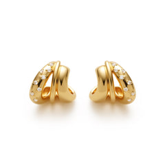 RSNY Geometric Line Earrings - R2220B