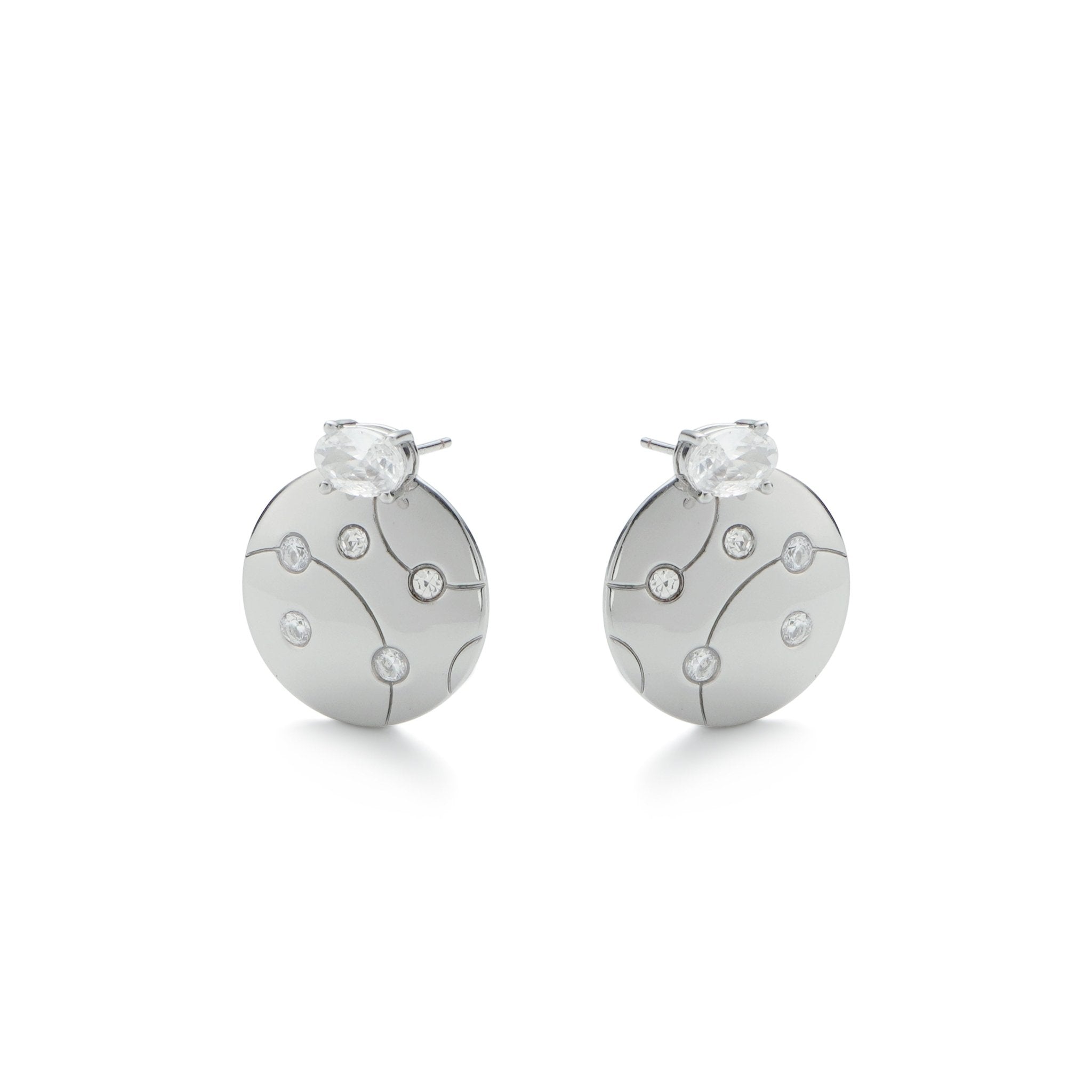 RSNY geometric line stud earrings - R2126A