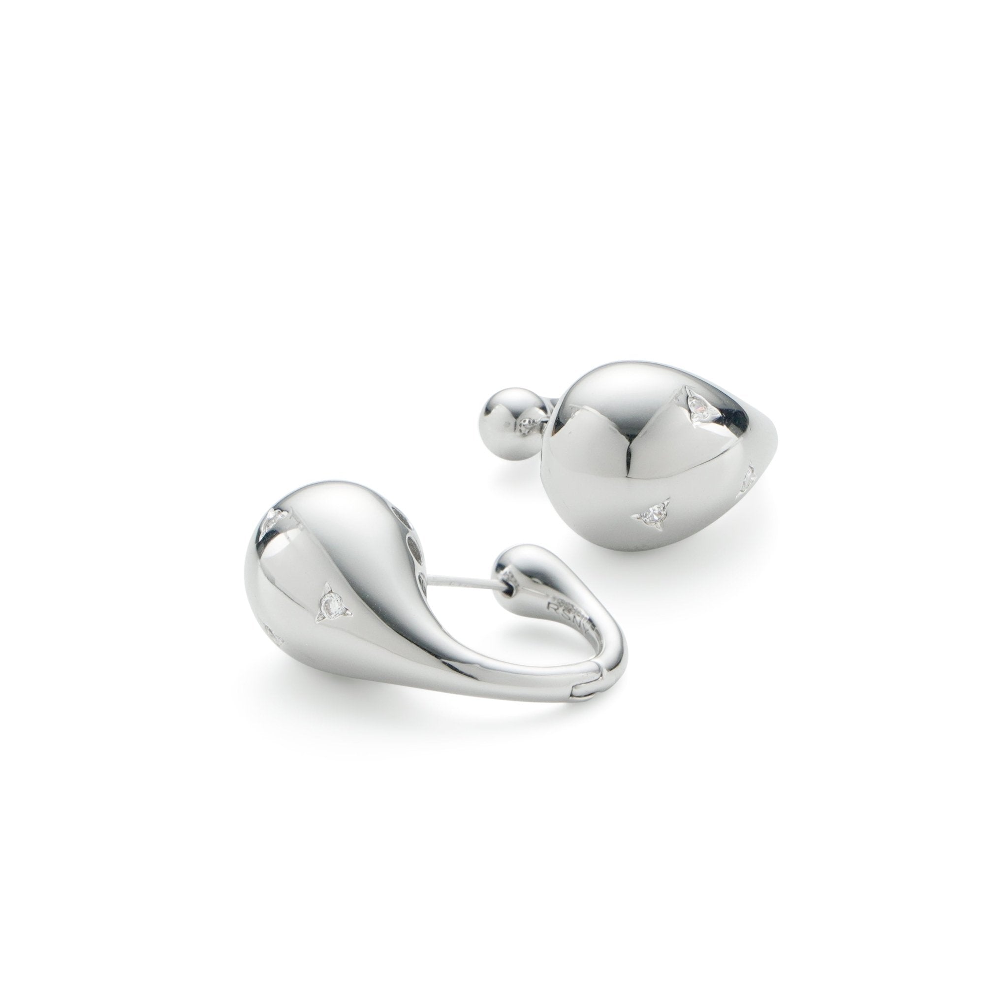 RSNY geometric streamlined earrings - R2160A