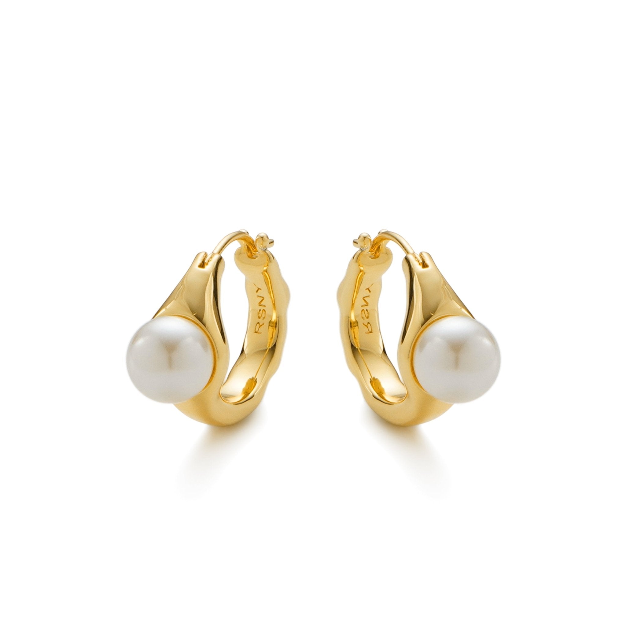 RSNY irregular pearl earrings - R2150B