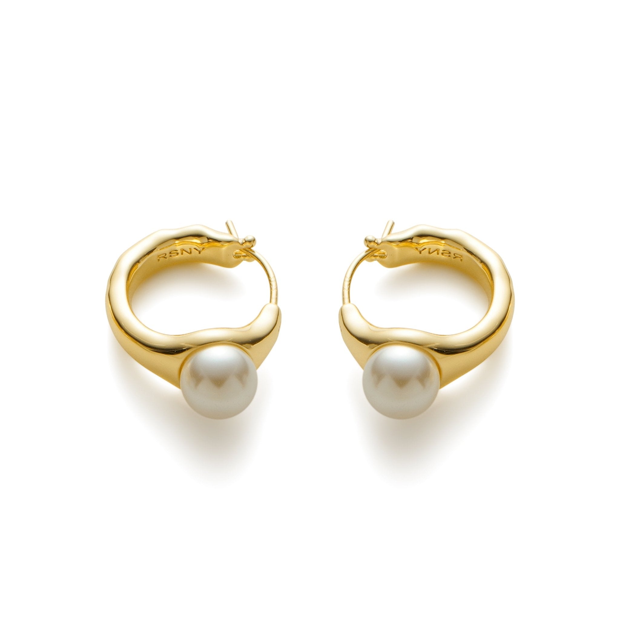 RSNY irregular pearl earrings - R2150B
