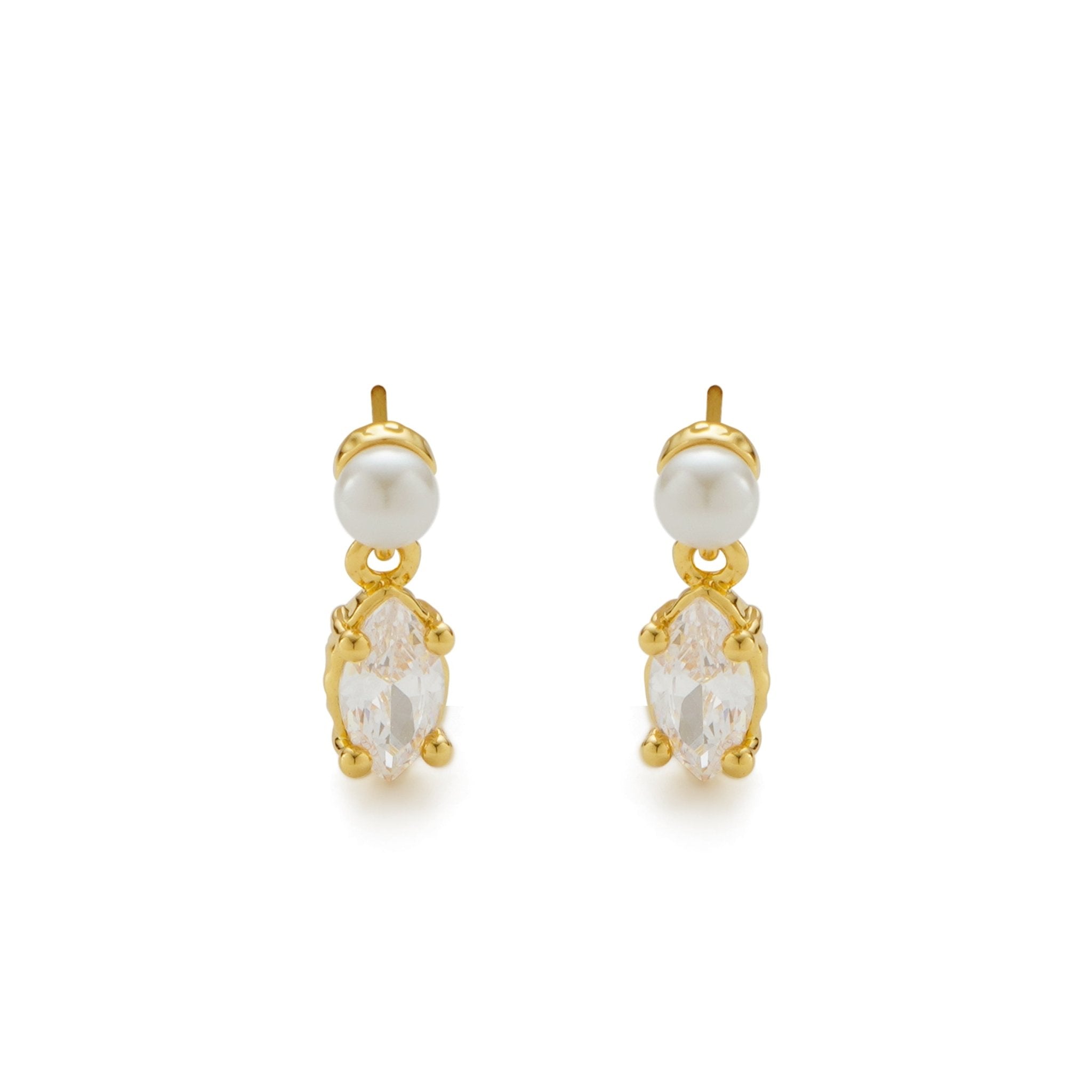 RSNY irregular pearl stud earrings - R2151B