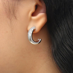 RSNY Minimalist Crystal Diamond Earrings - R2211A