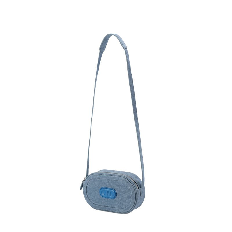 RSNY Oval Loop Pig Nose Shoulder Bag - Denim Color Matching - BG0080B