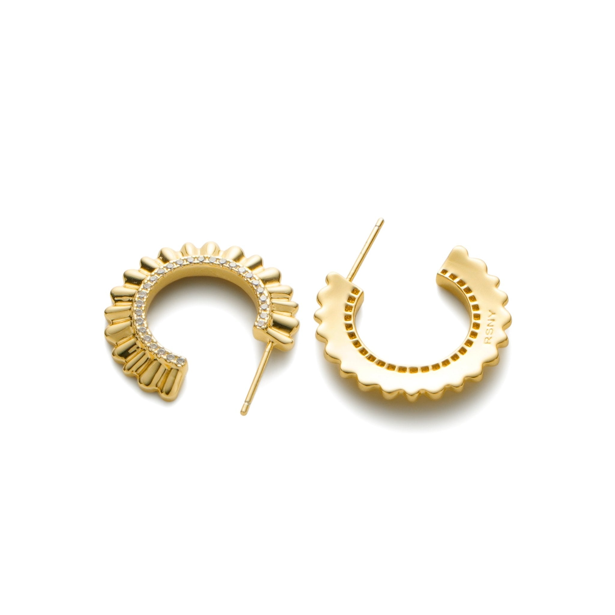 RSNY pleated earrings - R2138B