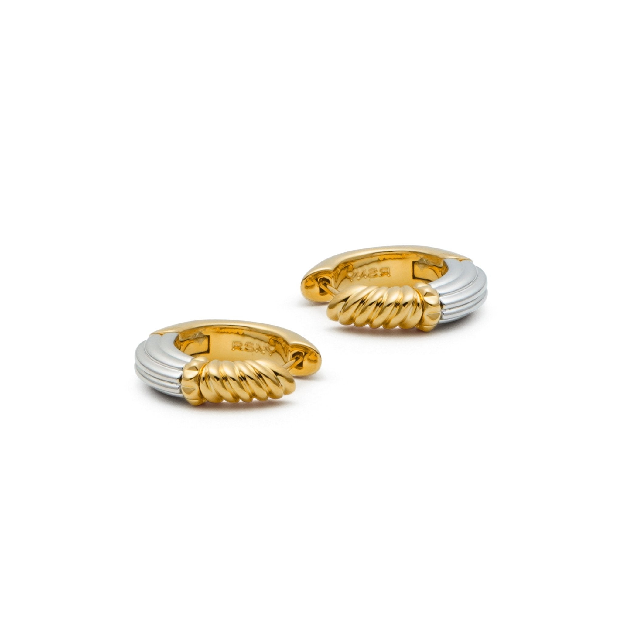 RSNY Roman stitching texture earrings - R2045A