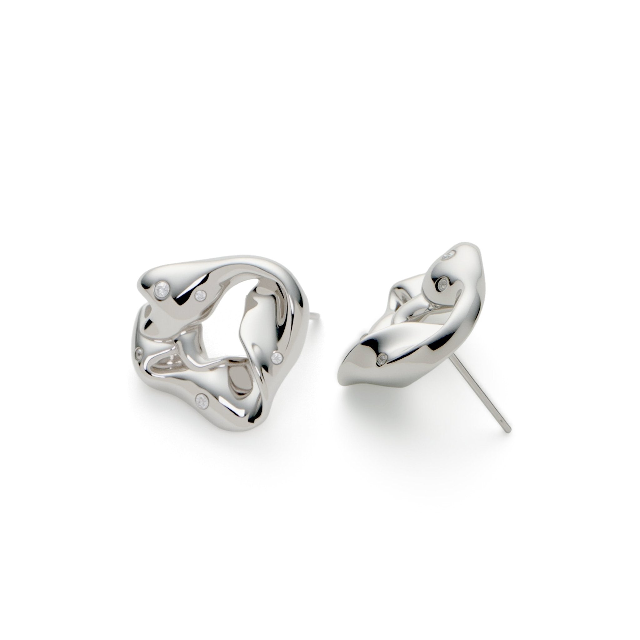 RSNY Ruffled Earrings - R2212A