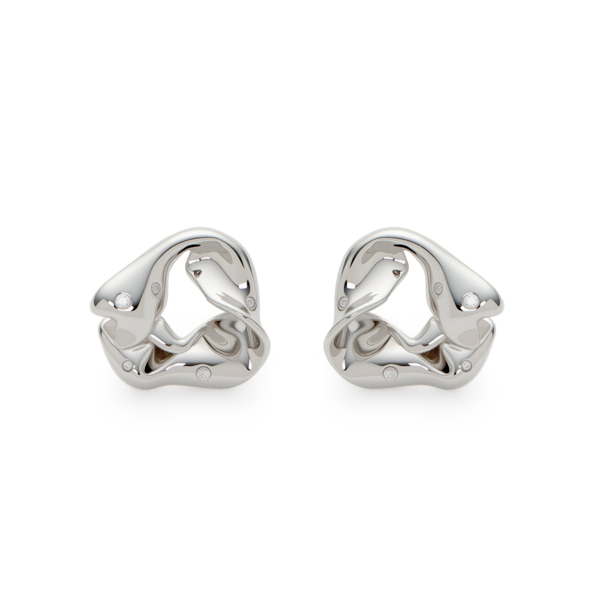 RSNY Ruffled Earrings - R2212A