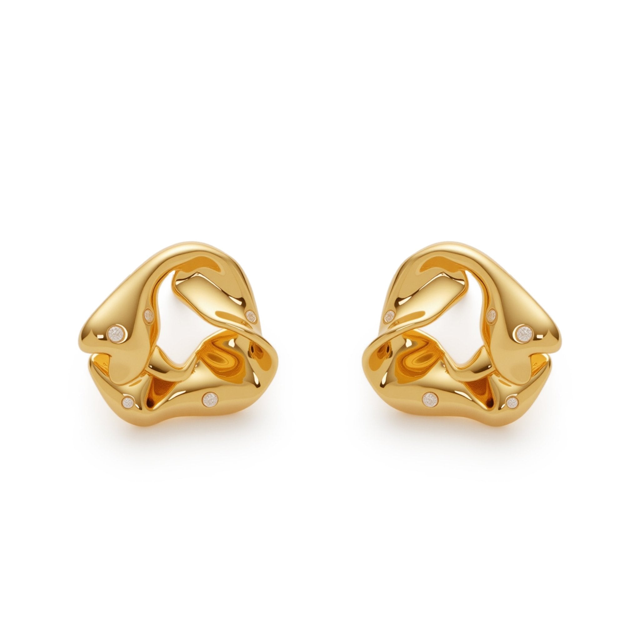 RSNY Ruffled Earrings - R2212B