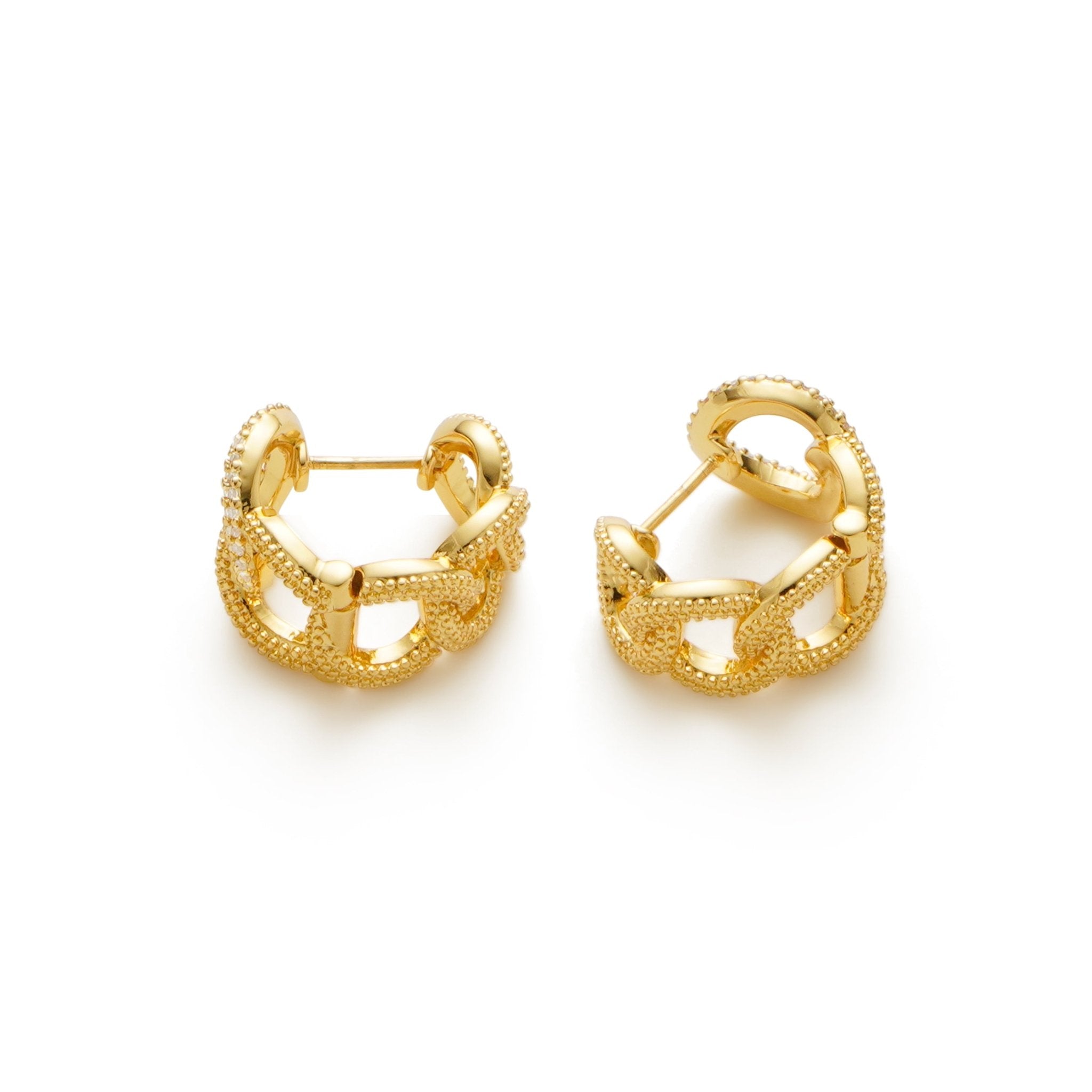 RSNY simple chain earrings - R2181B
