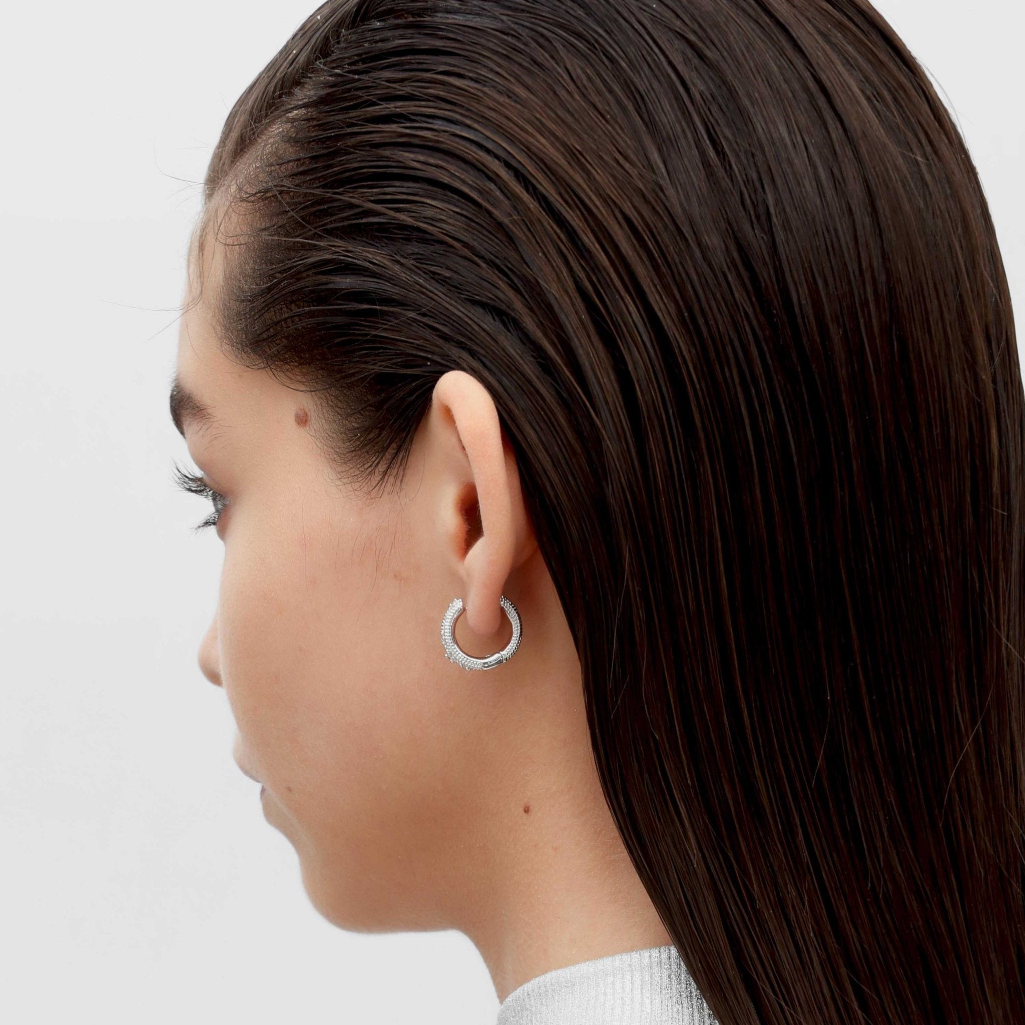 RSNY special - shaped double - ring earrings - R2180A