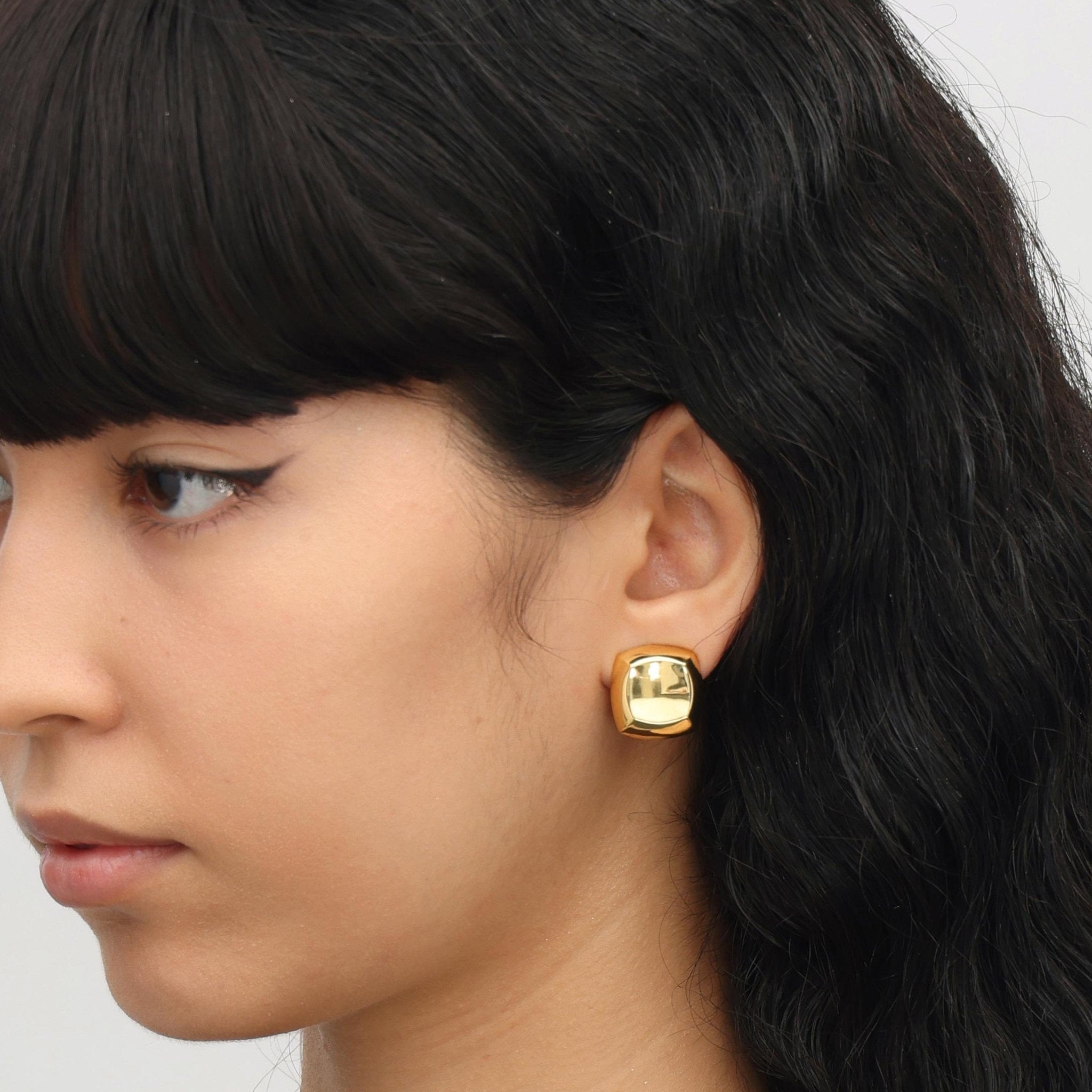 RSNY square diamond stud earrings - R2072B