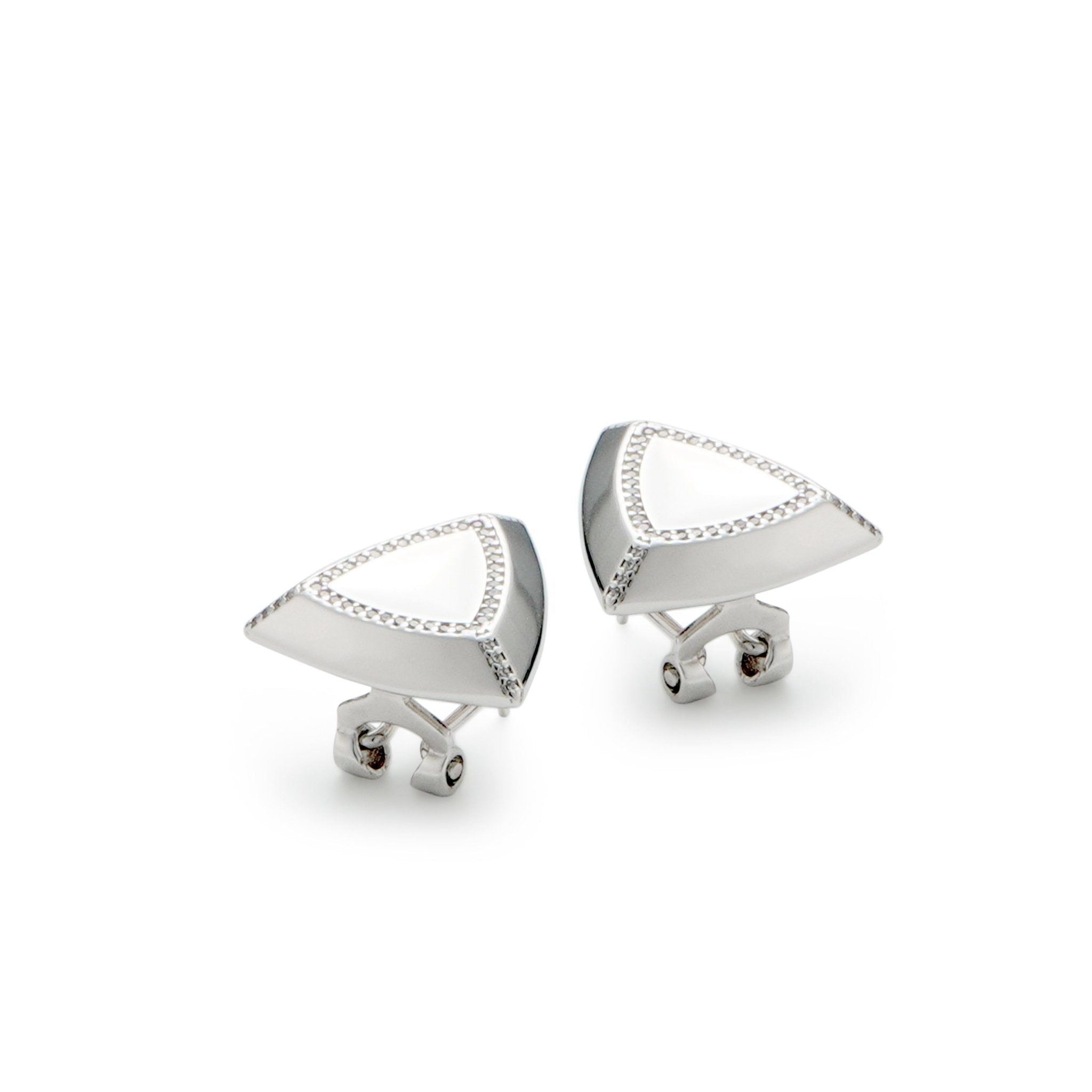 RSNY triangle diamond stud earrings - R2093A